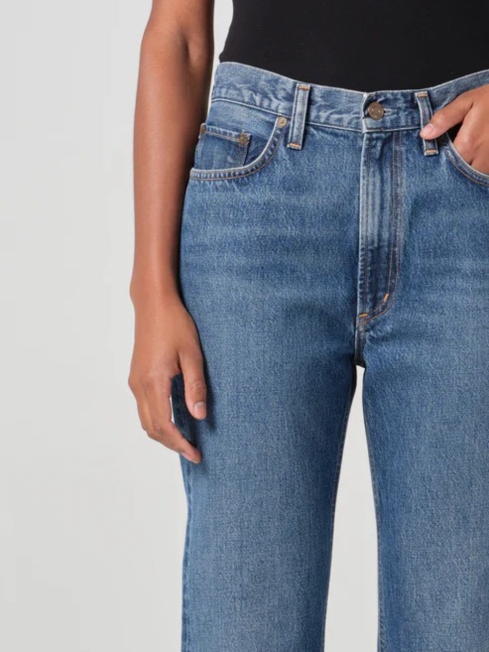 AGOLDE LEENA JEAN SZ 29 High-Waisted baby flare Leg Women’s Jeans - Blue - Picture 6 of 6